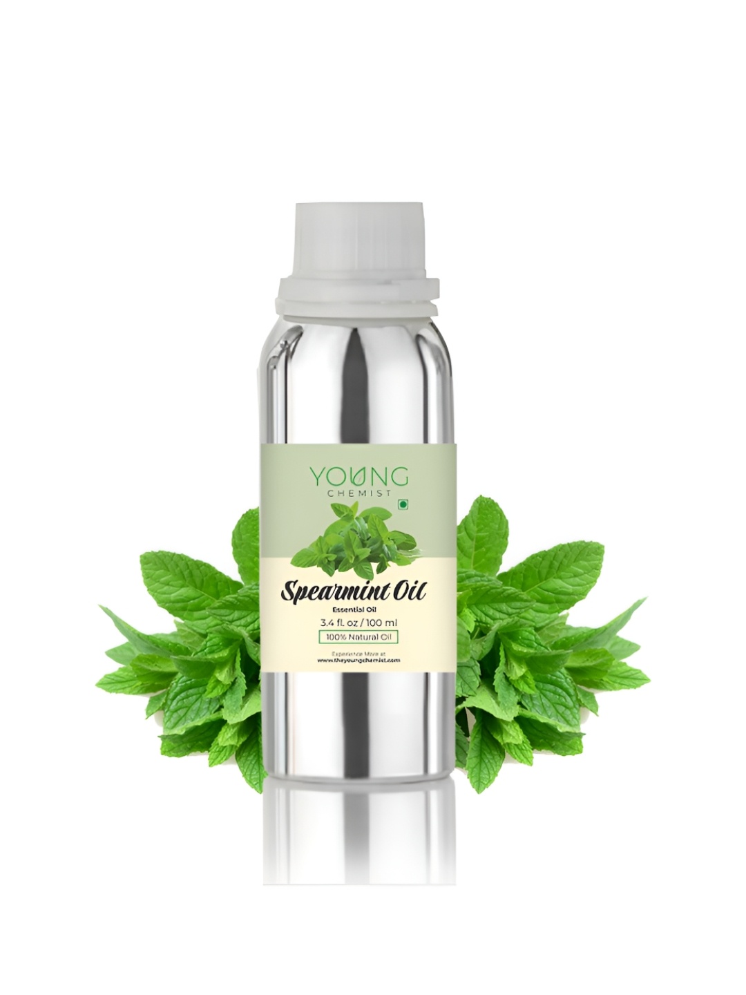 

YOUNG CHEMIST Spearmint Essential Oil For Skin & Hair - 100 ml, Green