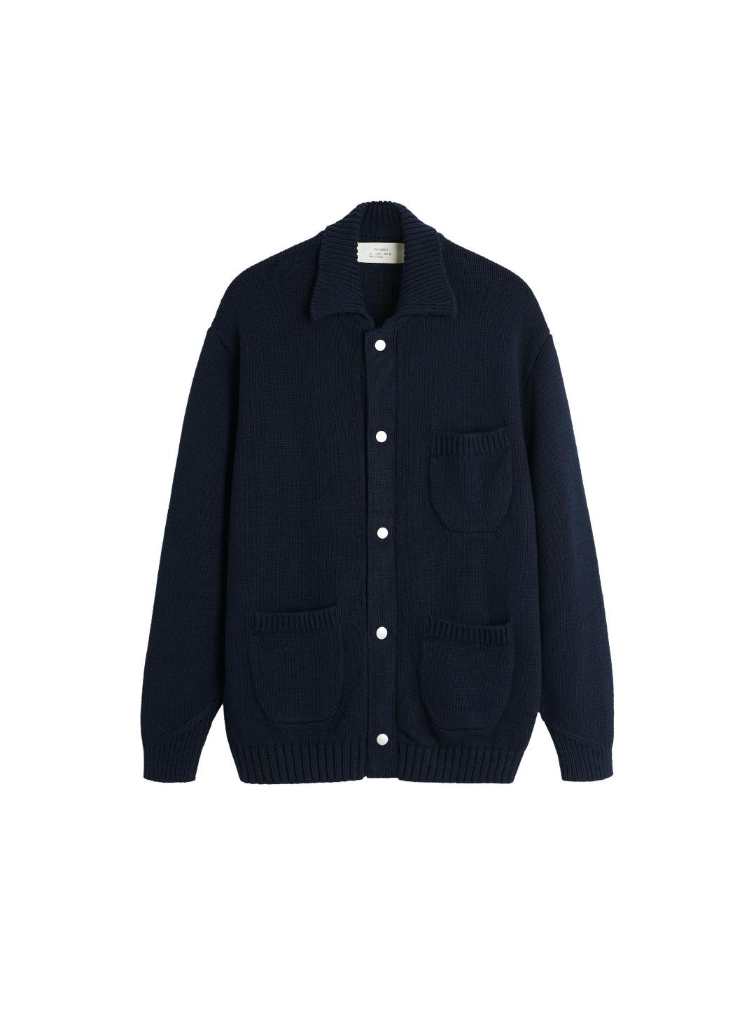 

ZARA Men Navy Blue Sweaters