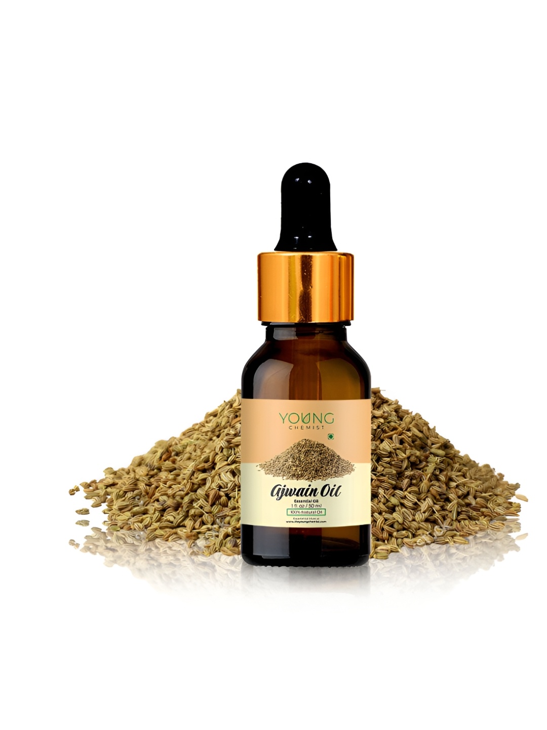 

YOUNG CHEMIST Ajwain Essential Oil For Skin & Hair - 30 ml, Brown