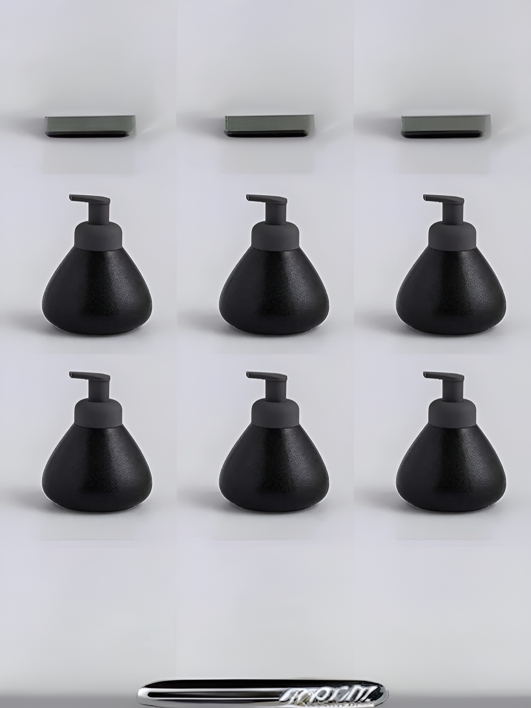 

The Better Home Black 6 Pieces Ceramic Soap Dispenser 360ml
