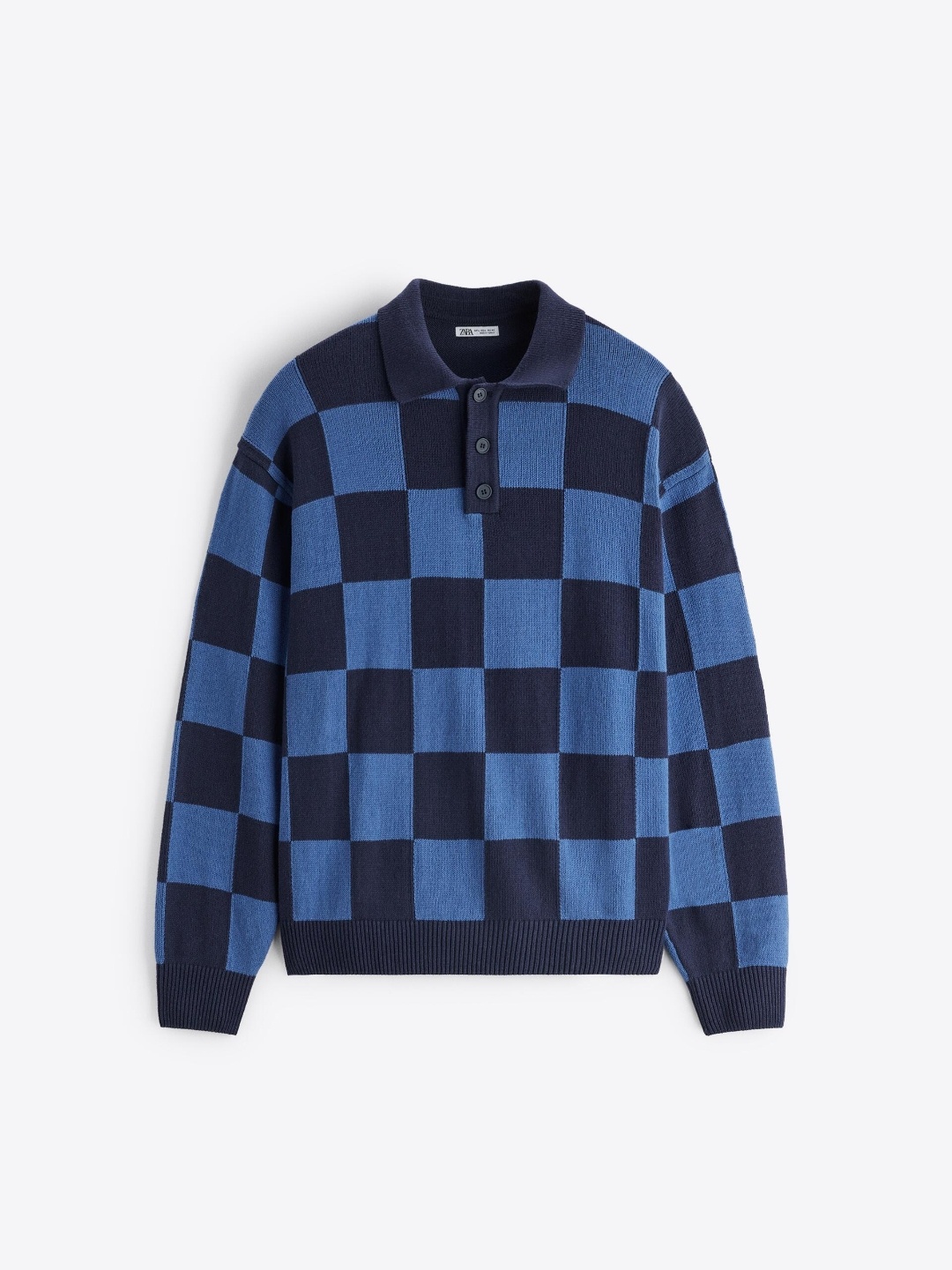 

ZARA Men Navy Blue Sweaters
