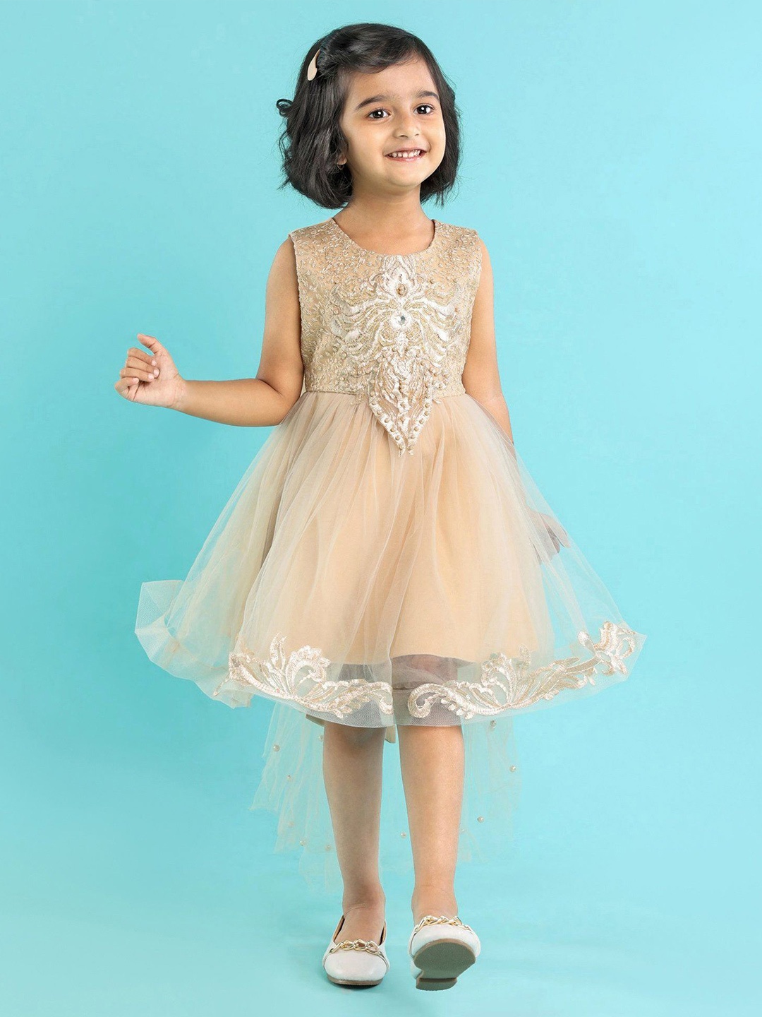 

Mark & Mia Girl's Embellished Fit & Flare Dress, Red