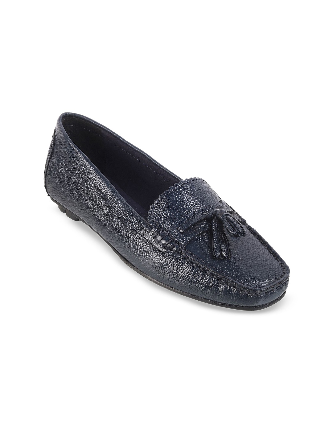 

Catwalk Women Textured Leather Loafers, Blue