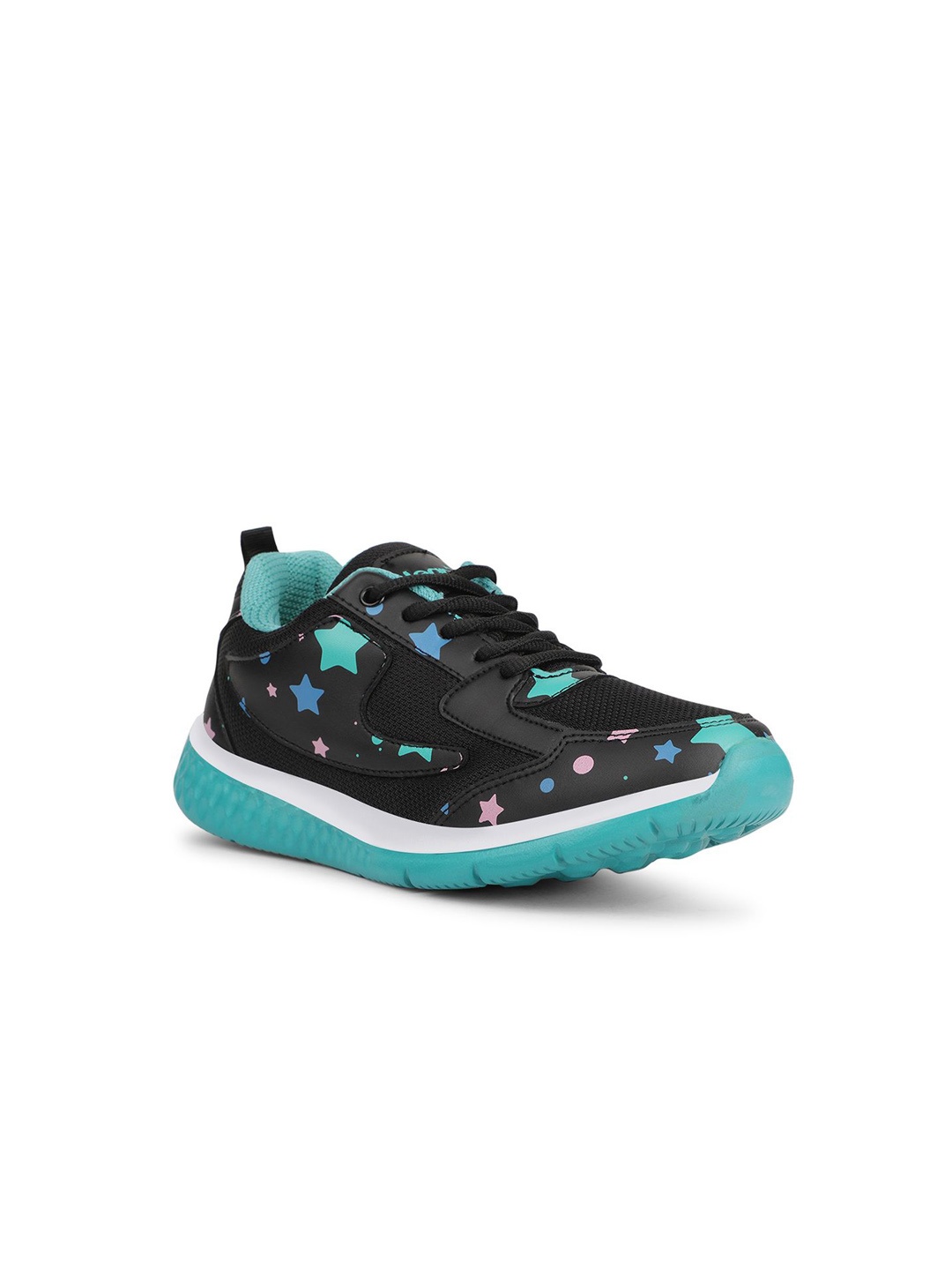 

LIBERTY JAMIE 51L Kids Colourblocked Printed Casual Sneakers, Black