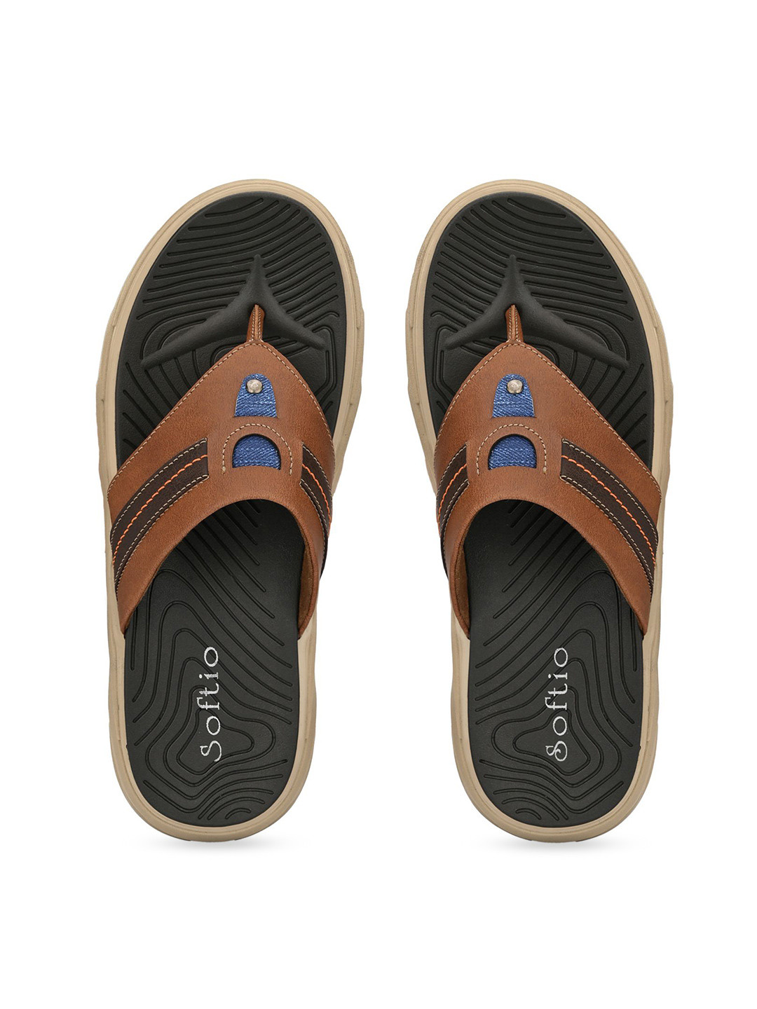 

SOFTIO Men Comfort Sandals, Brown