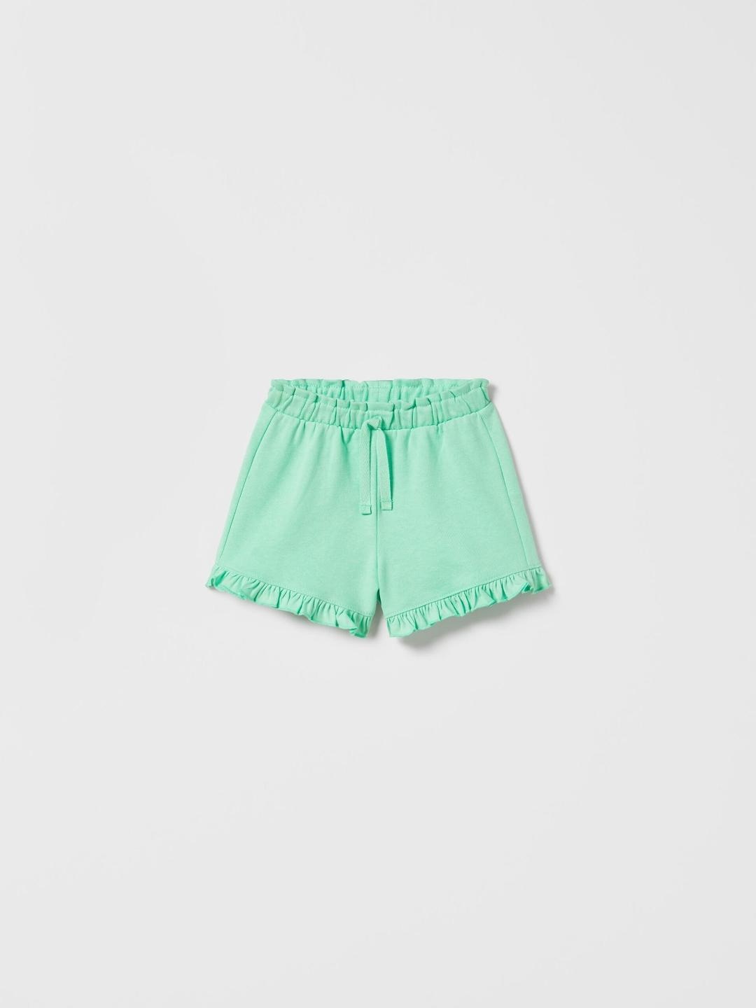 

ZARA Kids-Unisex Green Shorts