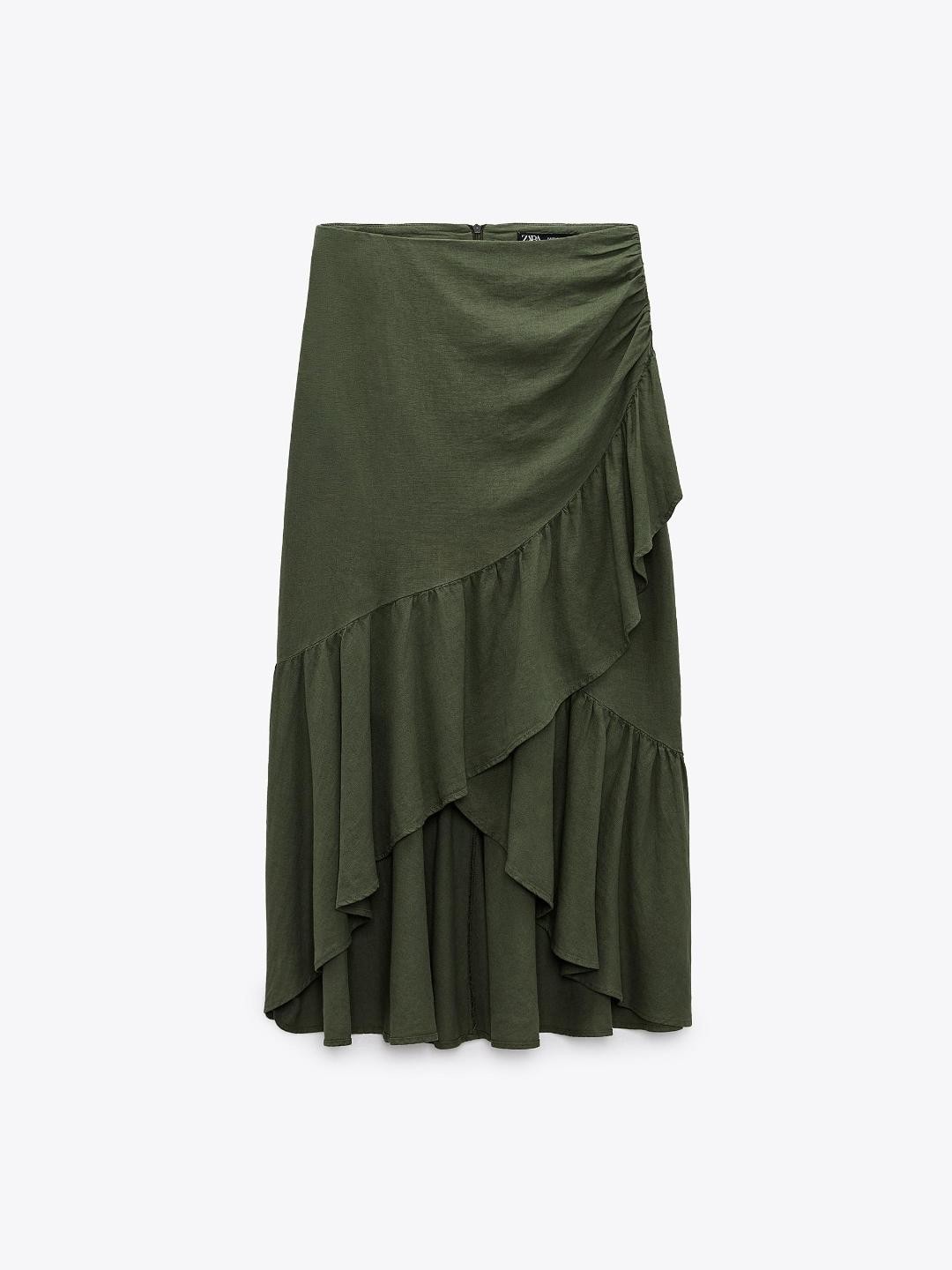 

ZARA Women Khaki Skirts