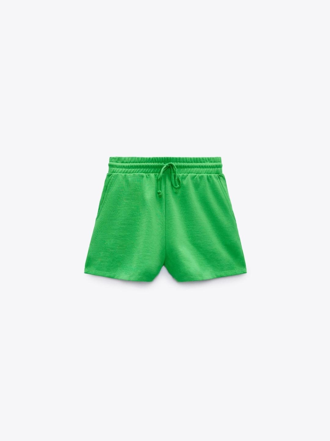 

ZARA Women Green Shorts