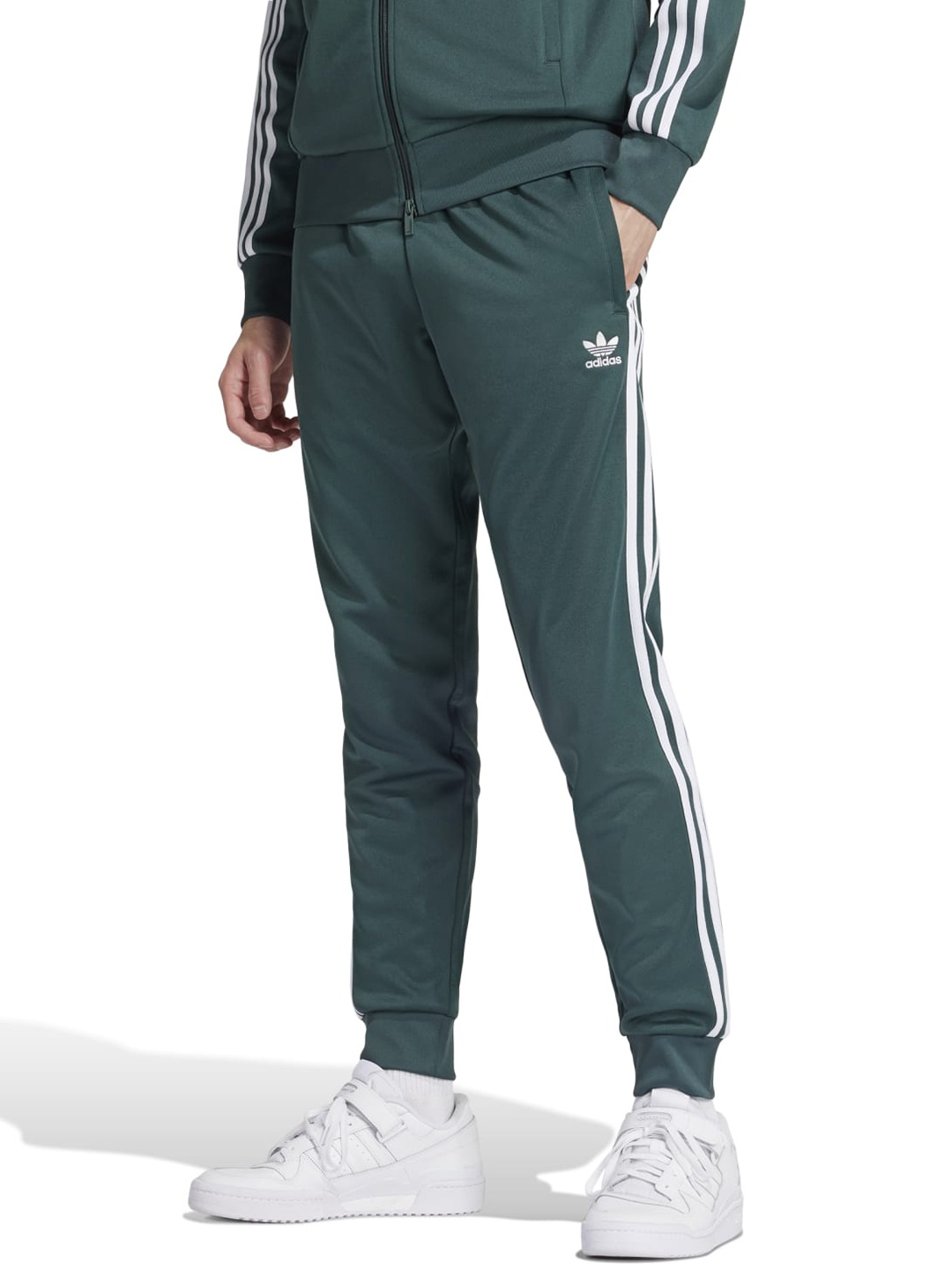 

ADIDAS Originals Men Slim Fit Sports Track Pants, Green