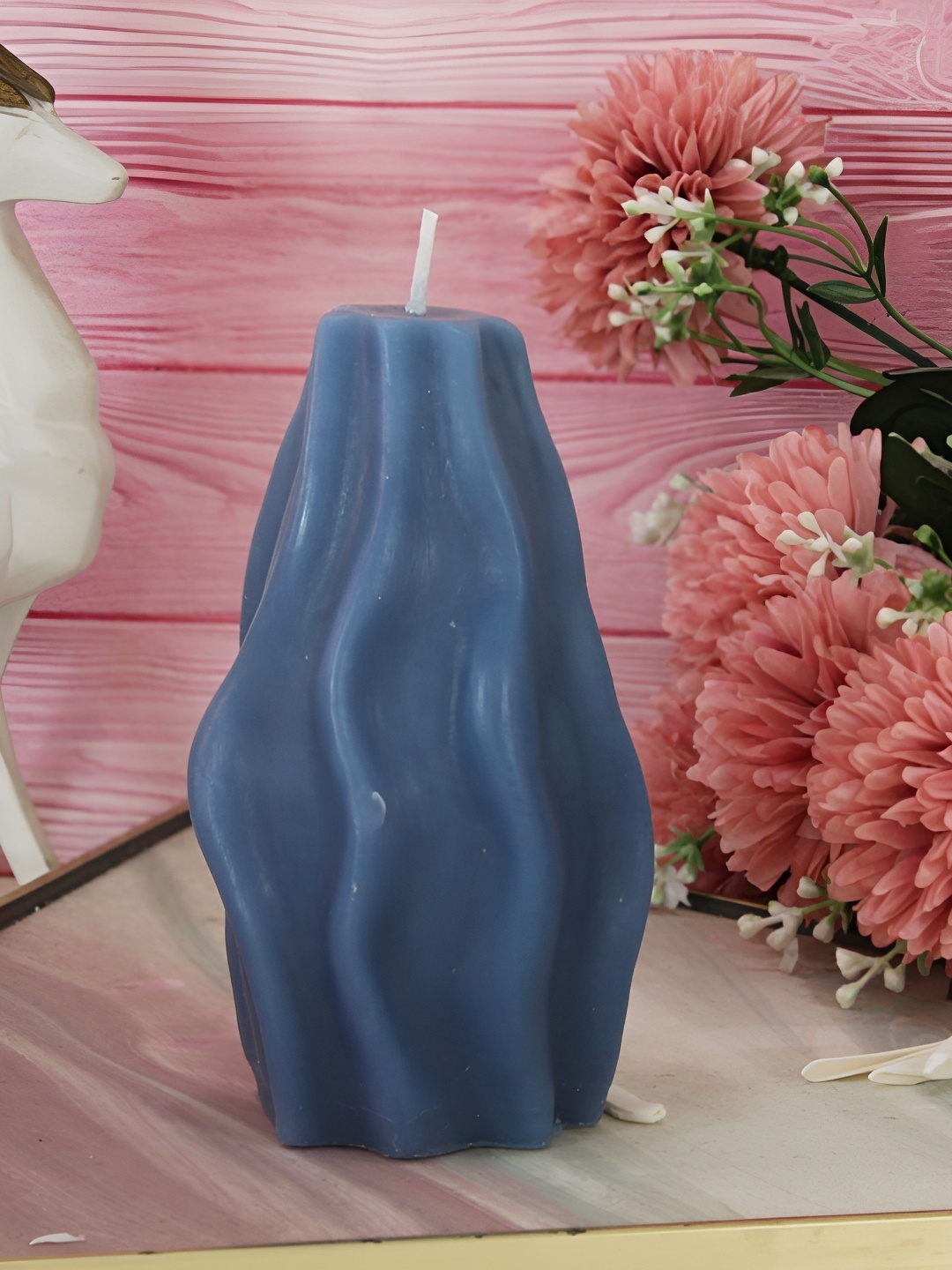 

TIED RIBBONS Blue Lavender Scented 48 Hours Burn Time Candles
