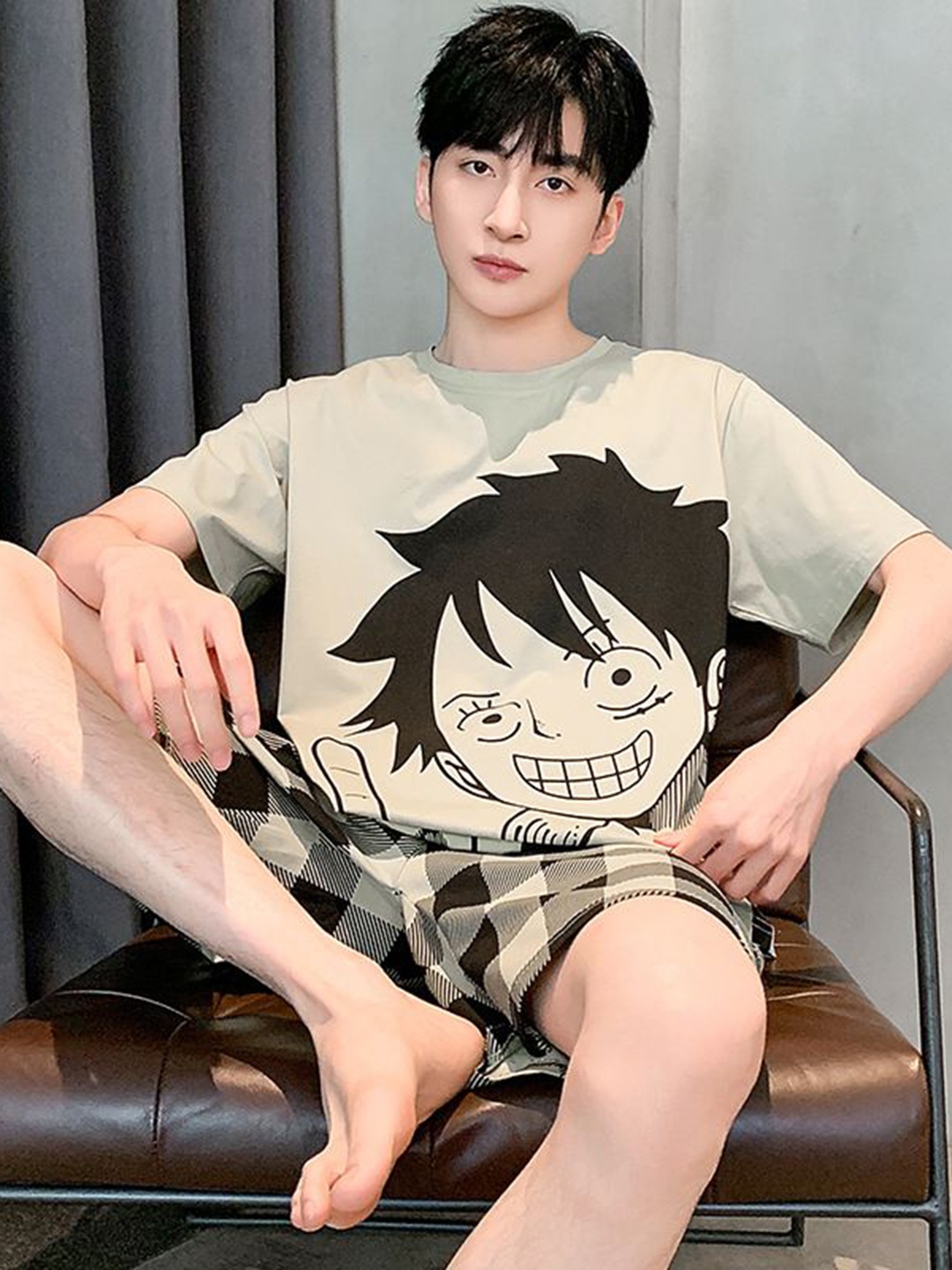

StyleCast Printed T-Shirt with Shorts Night suit, Green