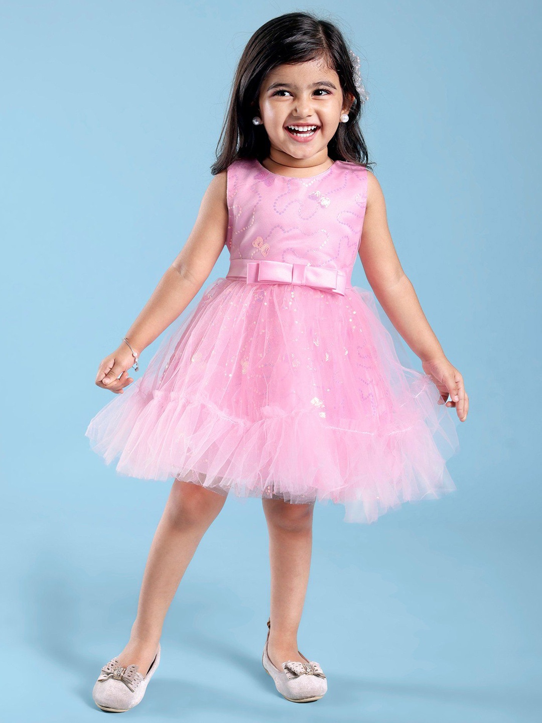 

Mark & Mia Girls Fit & Flare Dress, Pink
