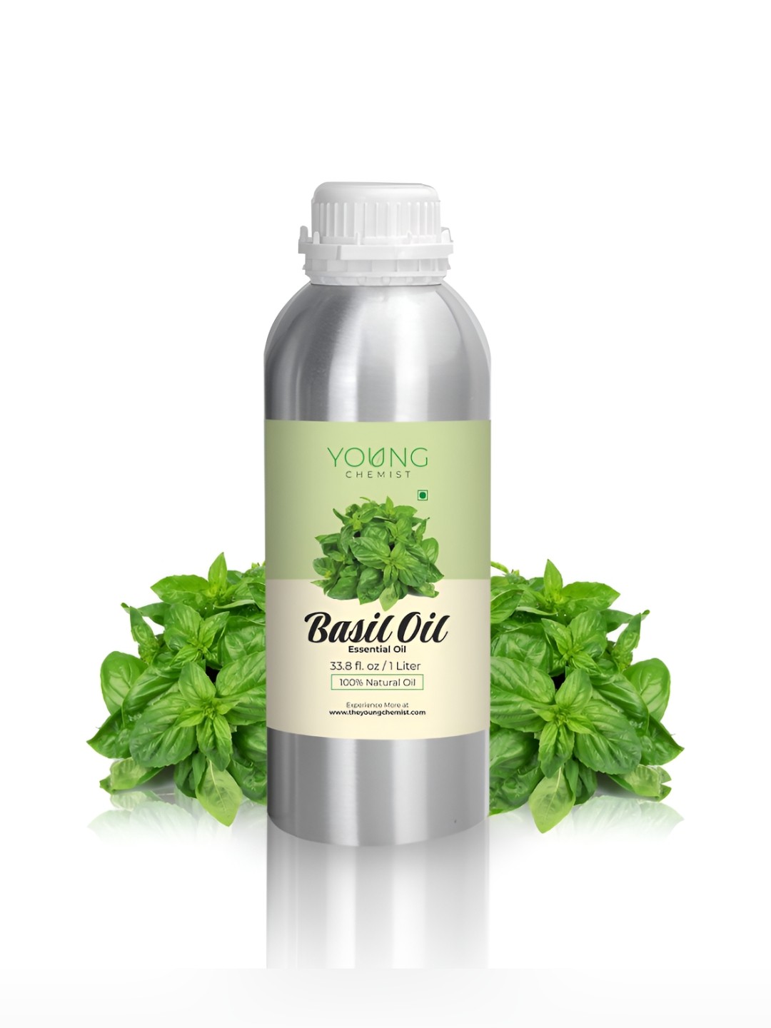 

YOUNG CHEMIST Basil Essential Oil For Skin & Hair - 1 Litre, Green