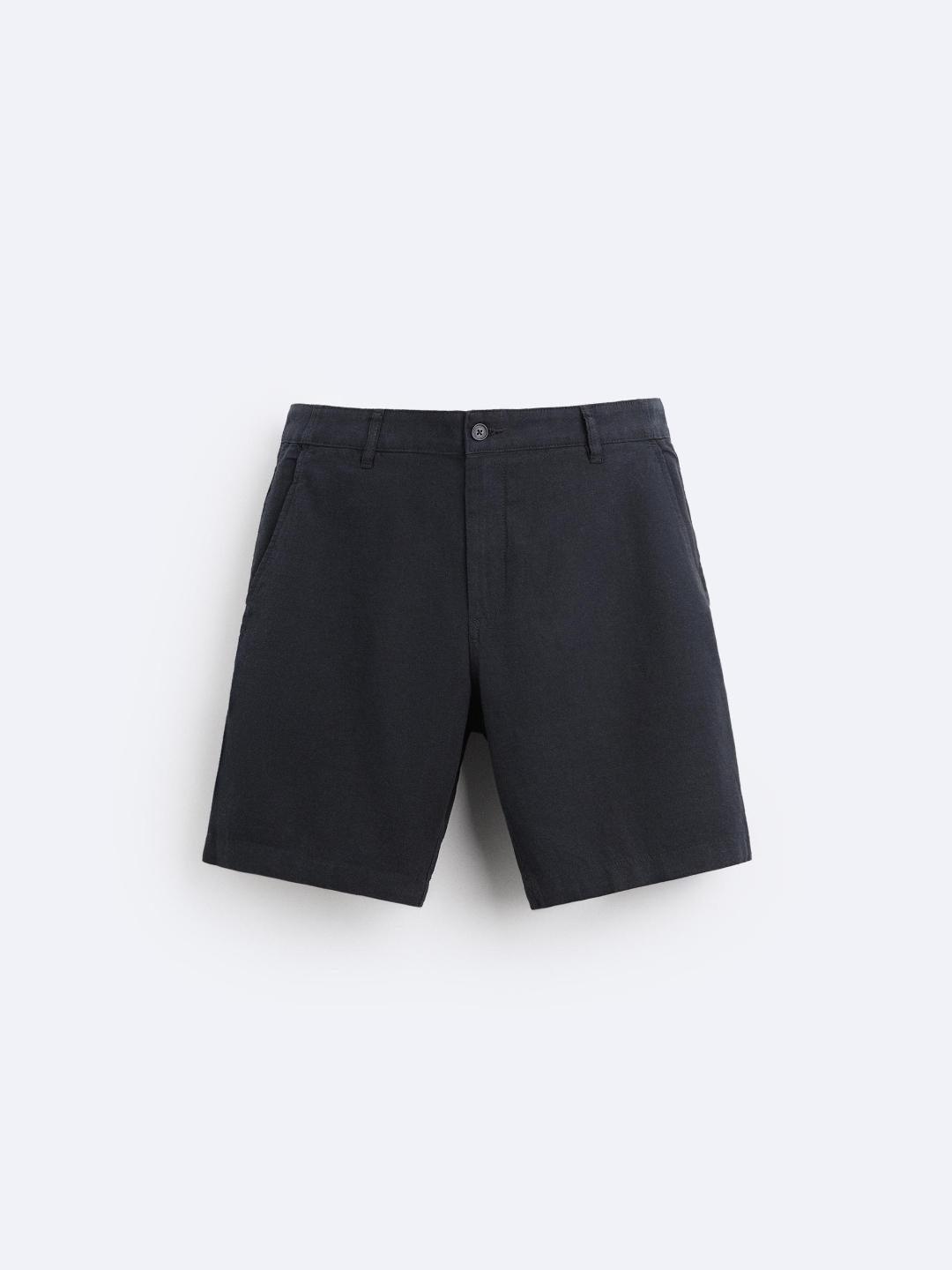 

ZARA Men Navy Blue Shorts