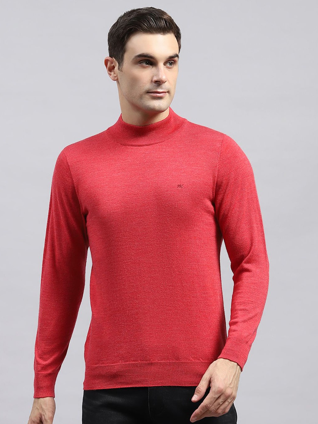 

Monte Carlo Men Woollen Pullover Sweaters, Red