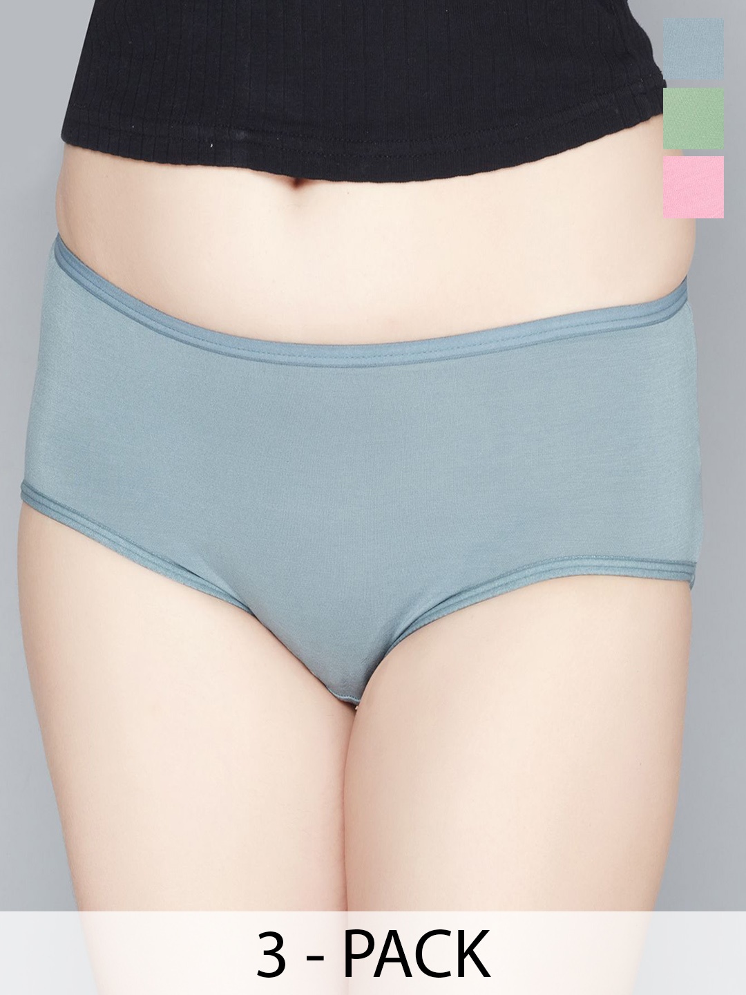 

Lady Love Women Pack Of 3 Hipster Briefs LLHB1102M_2, Blue