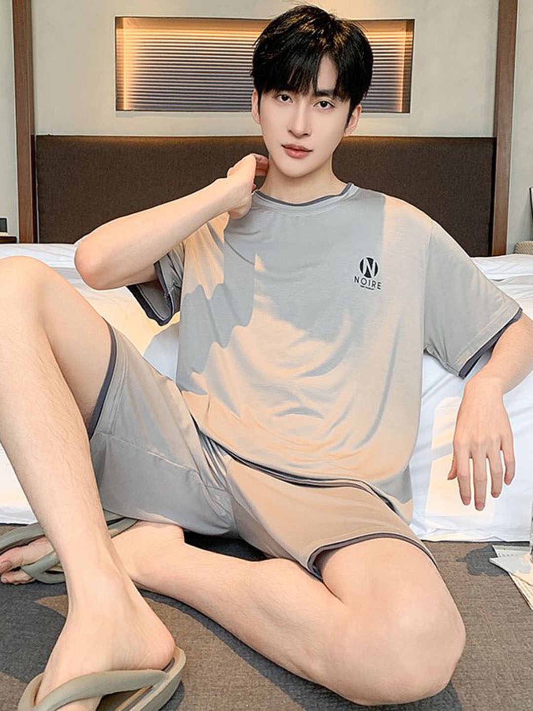 

StyleCast T-Shirt & Shorts Night Suits, Beige