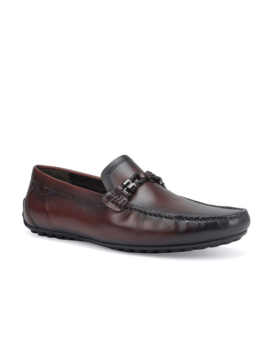 

ROSSO BRUNELLO Men Formal Loafers Shoes, Burgundy