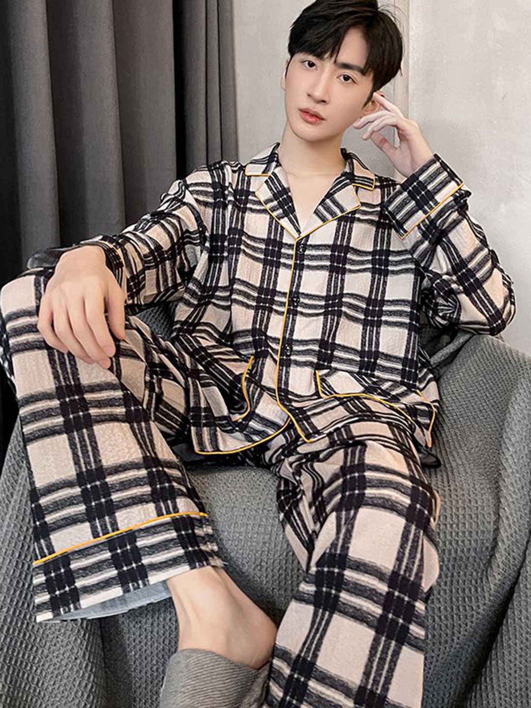

StyleCast Brown Checked Shirt With Trousers