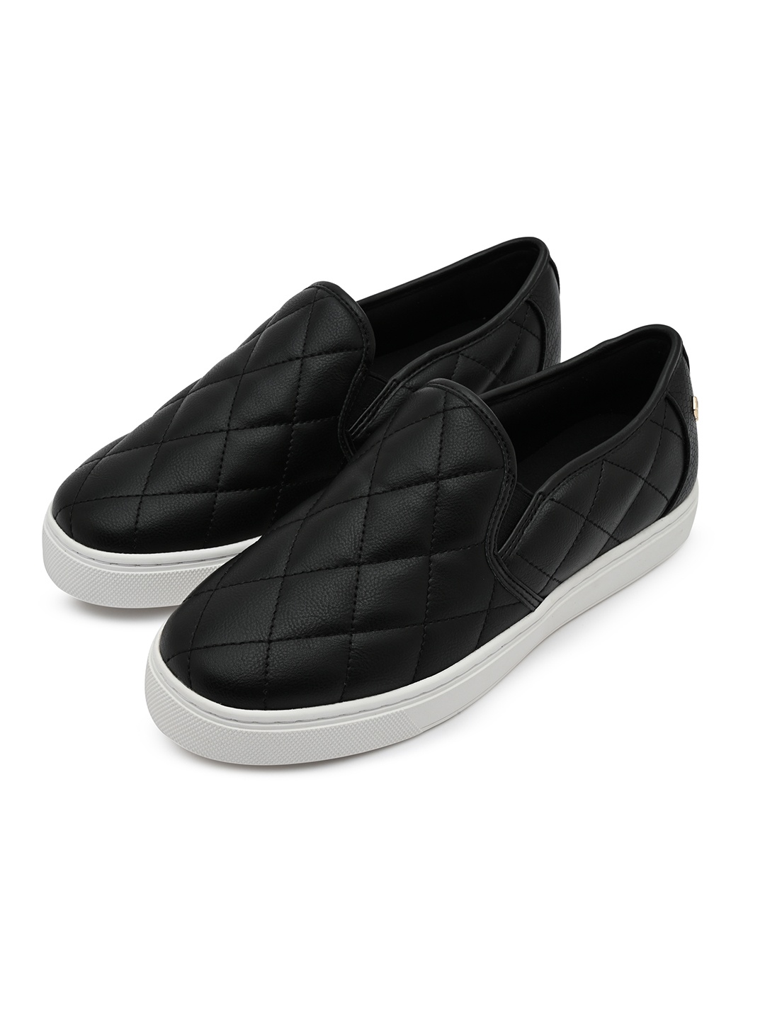 

ALDO Women Textured Slip-On Sneakers, Black