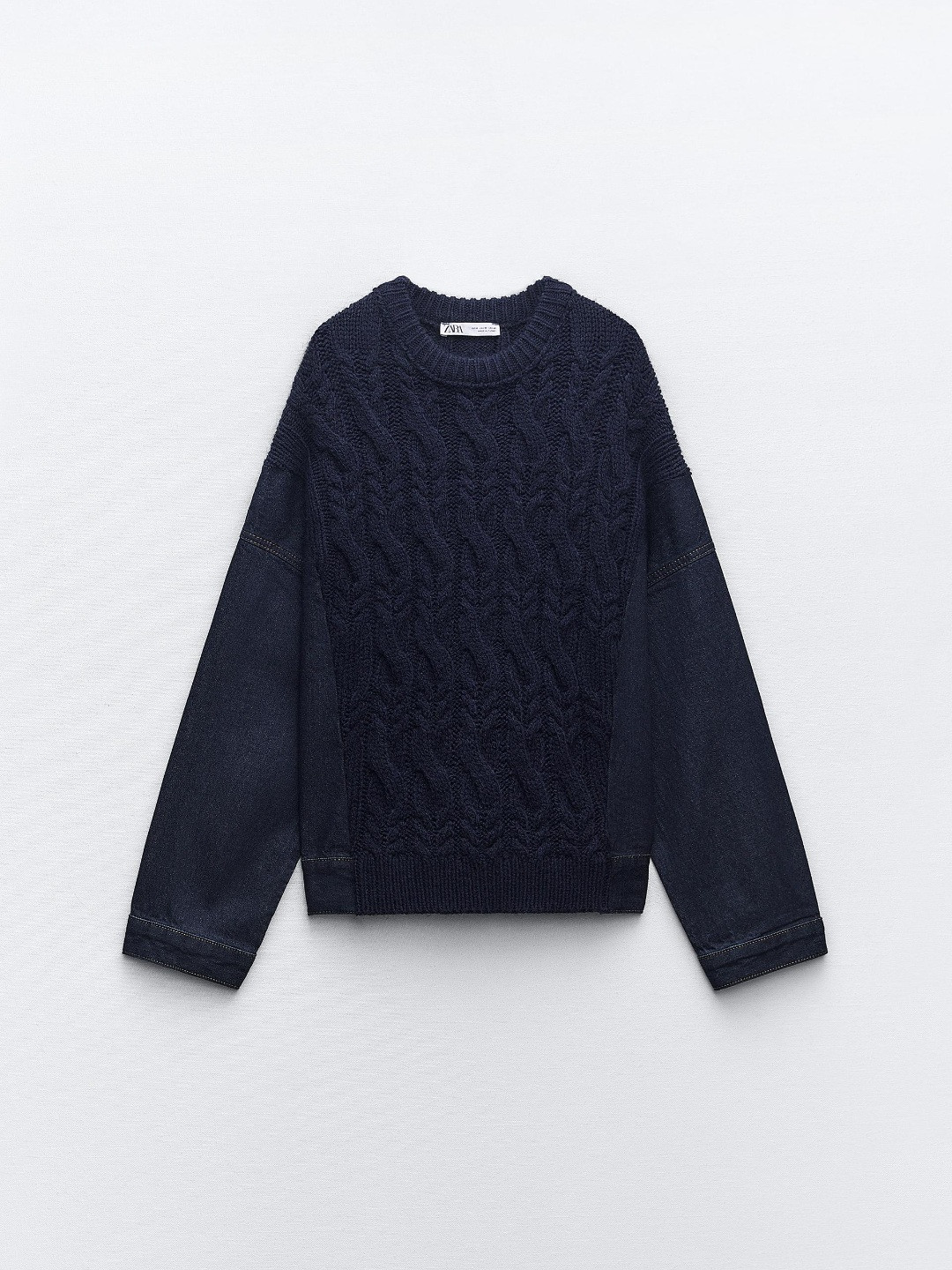 

ZARA Women Navy Blue Sweaters