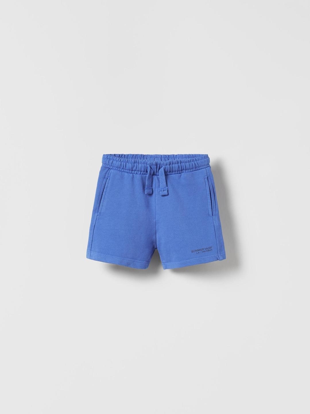 

ZARA Kids-Unisex Blue Shorts