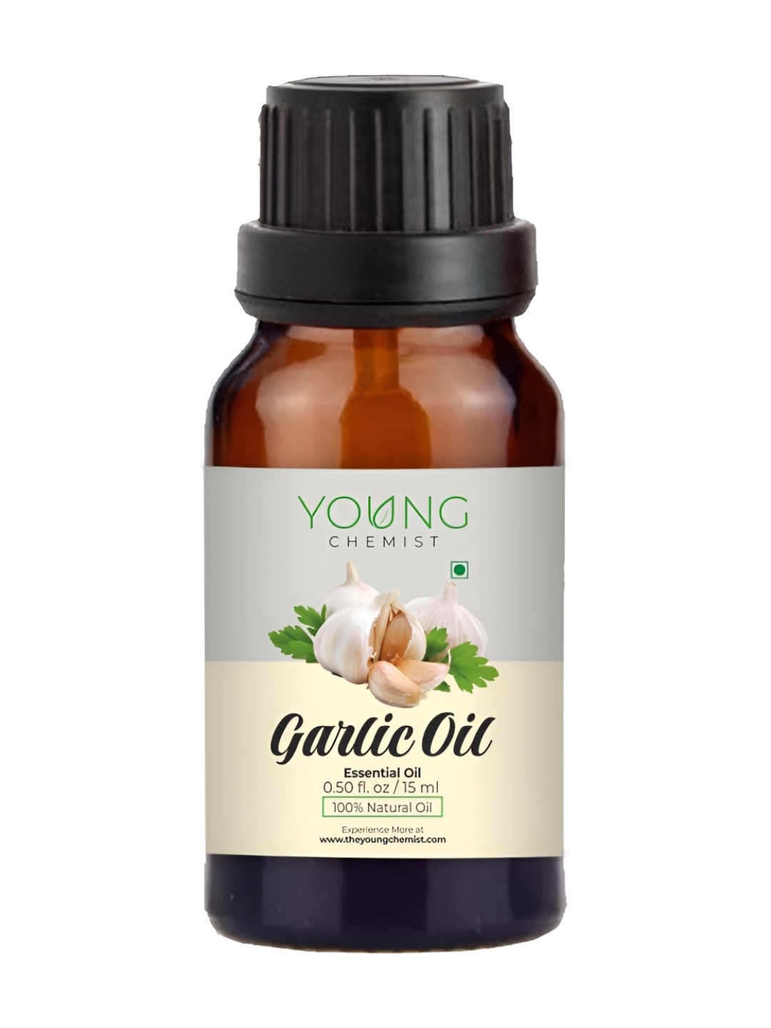 

YOUNG CHEMIST Garlic Essential Oil For Skin & Hair - 15 ml, Brown