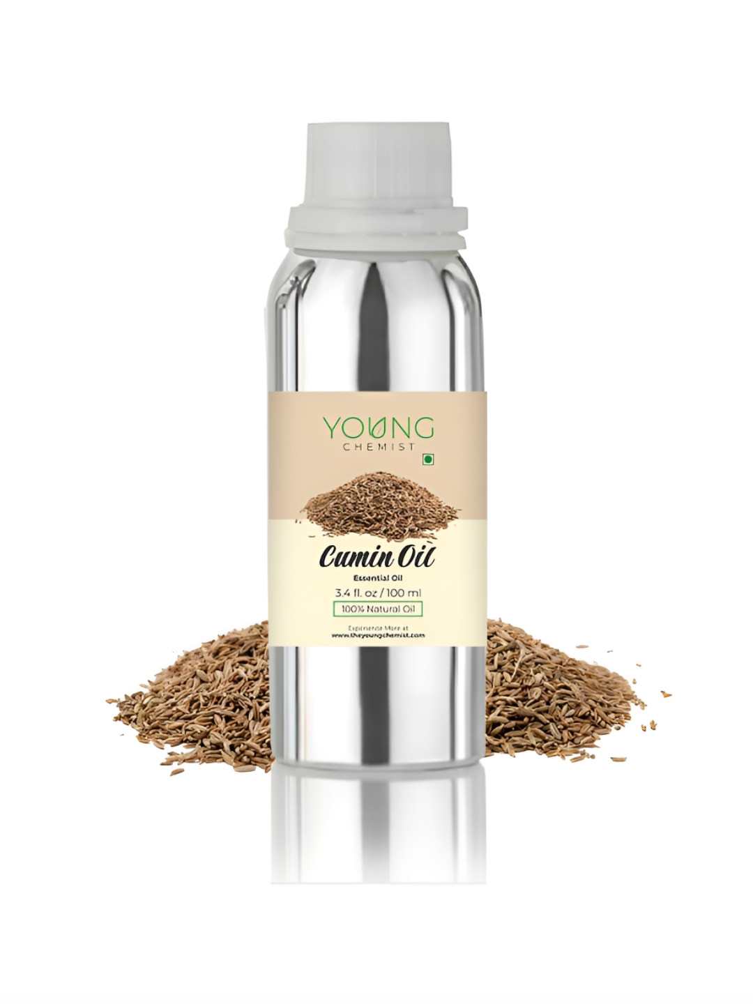 

YOUNG CHEMIST Cumin Essential Oil For Skin & Hair - 100ml, Brown