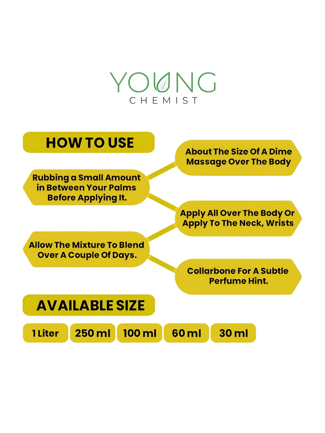 

YOUNG CHEMIST Ylang Ylang Essential Oil For Skin & Hair - 1 Litre, Yellow