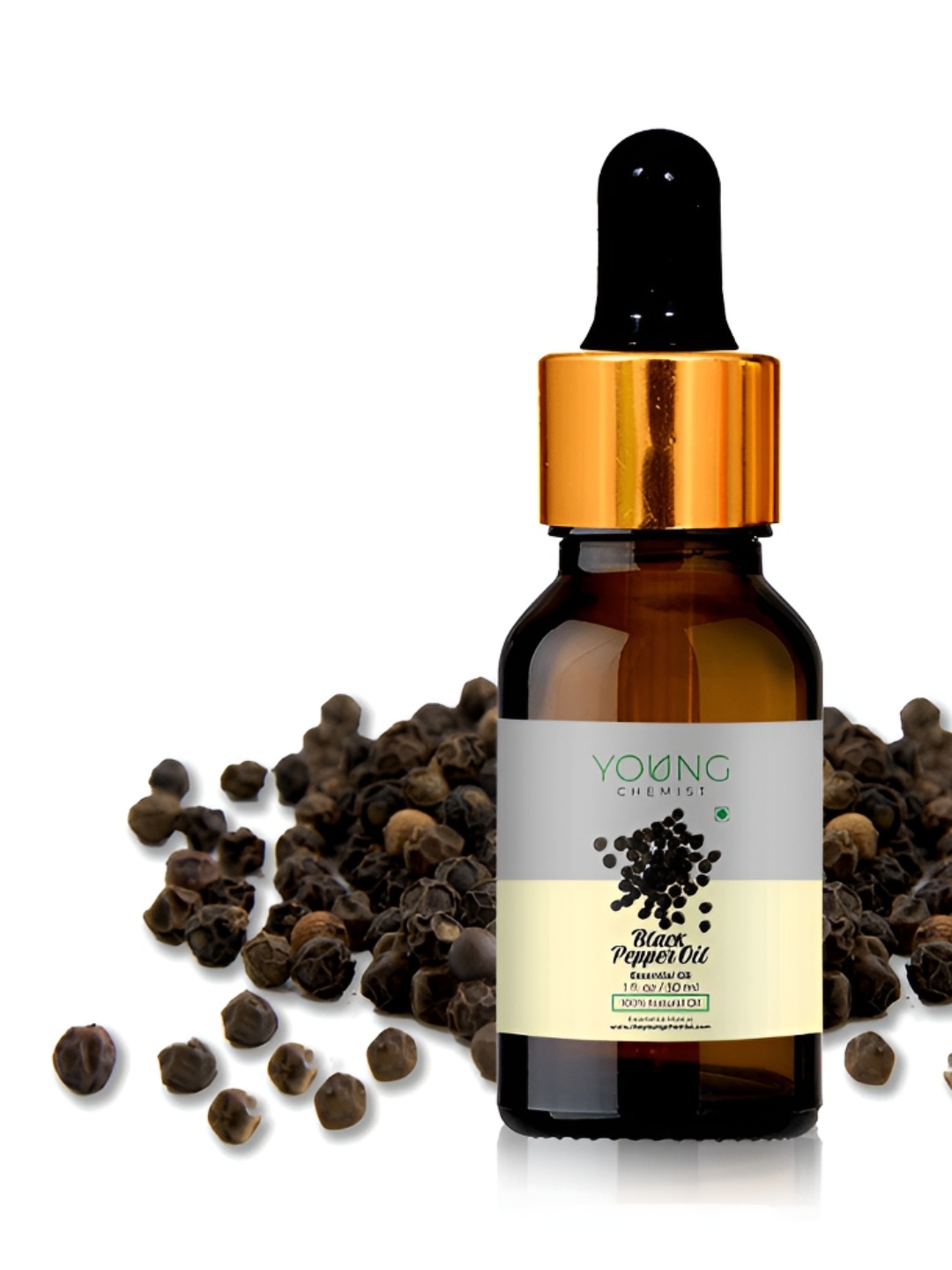 

YOUNG CHEMIST Black pepper Essential Oil For Skin & Hair - 30 ml, Brown