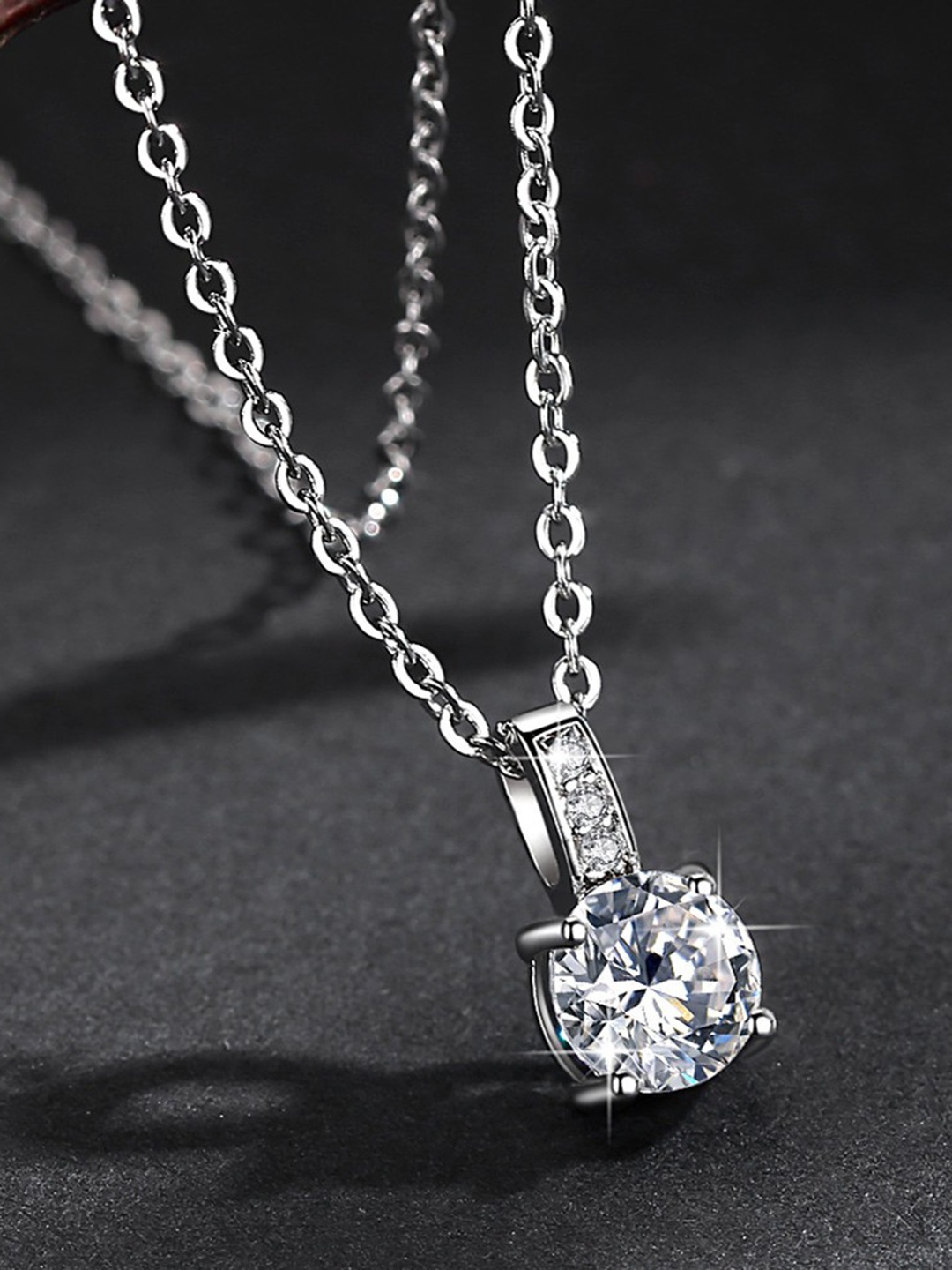 

MYKI Silver-Plated Contemporary Pendants with Chains