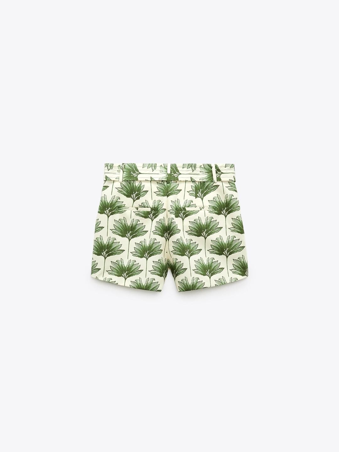 

ZARA Women Green Shorts