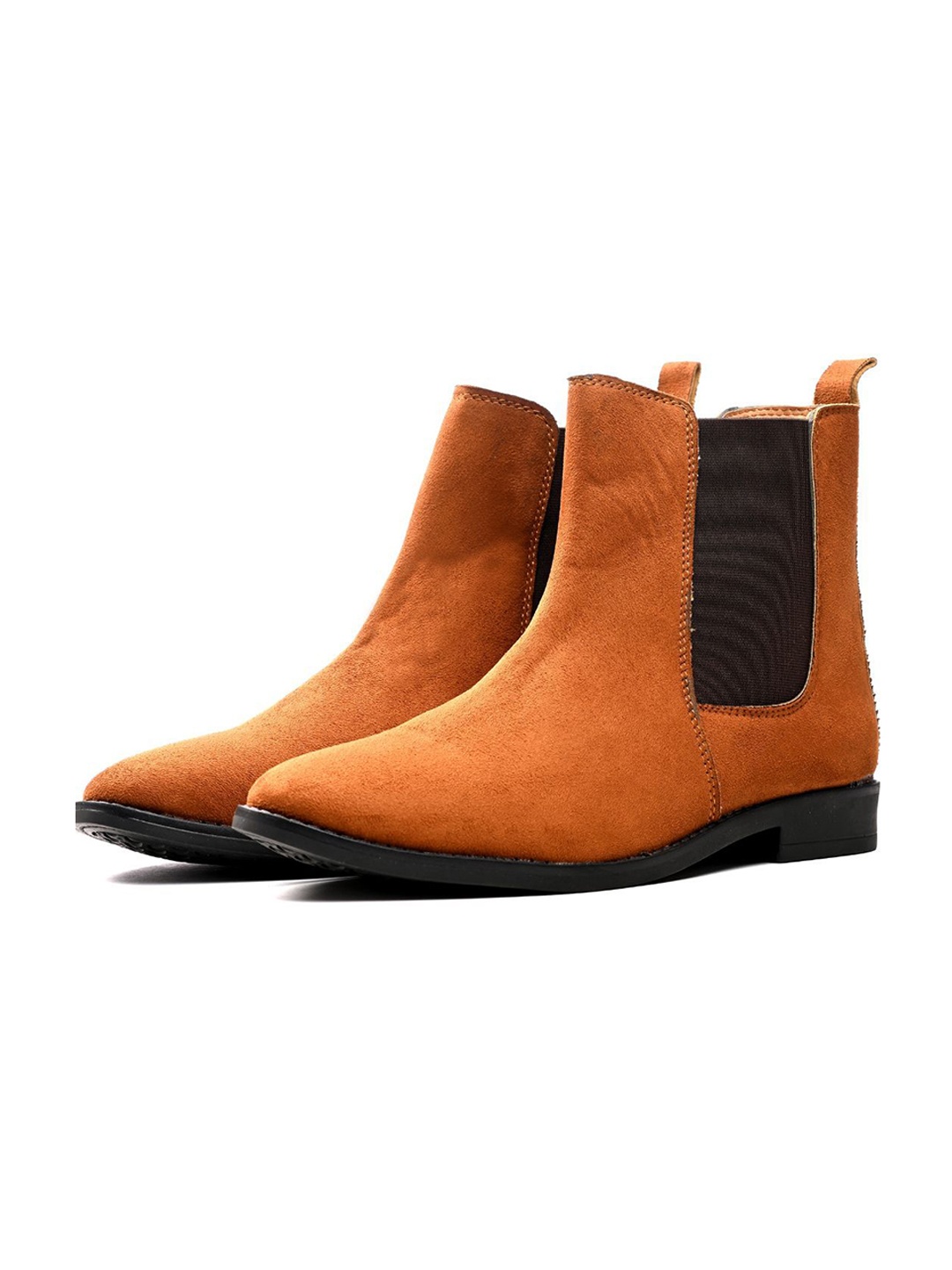 

ITALIAN ELEGANZA Men Casual Chelsea Boots, Tan