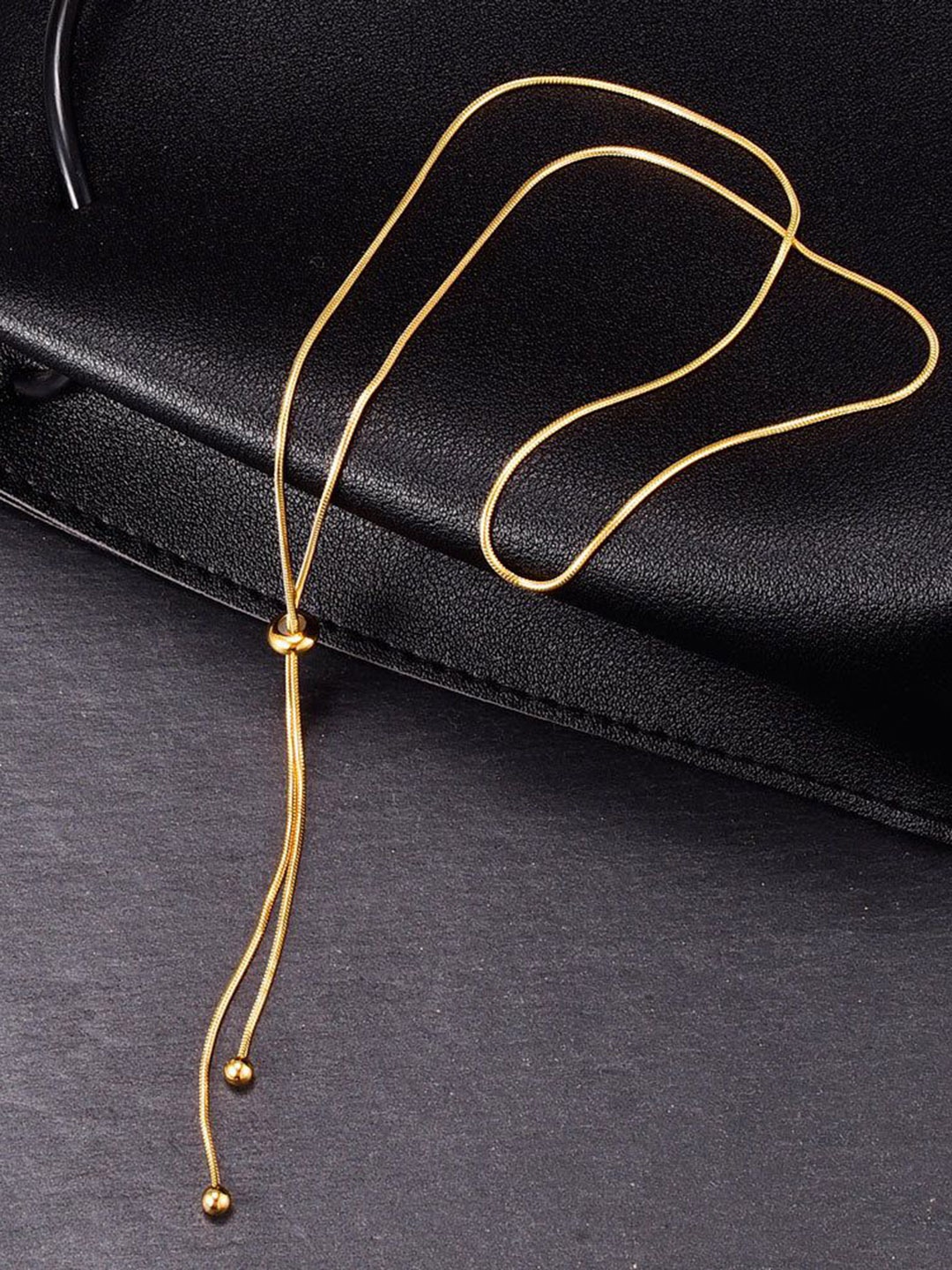 

MYKI Gold-Plated Long Bow Necklace Chain