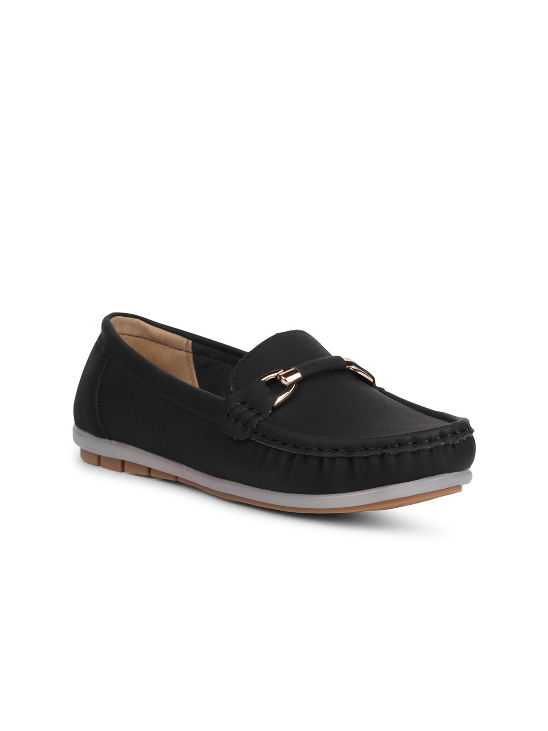 

Liberty Women Slip-On Round Toe Loafers, Black