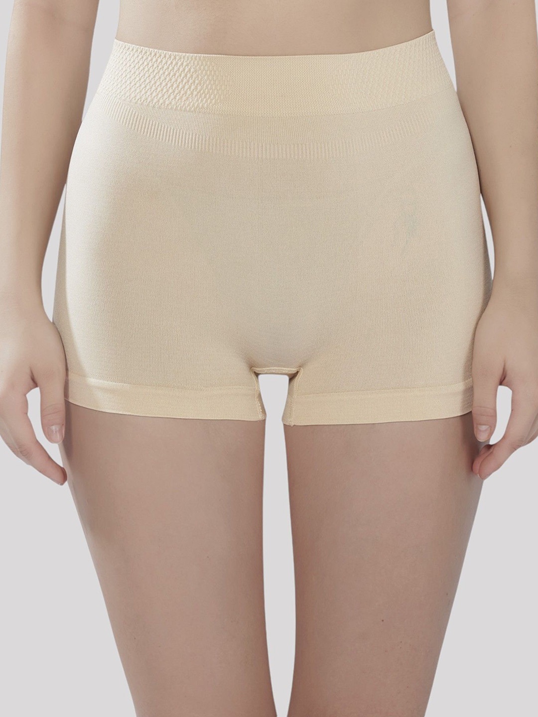 

PLUMBURY Women Seamless Boy Short Briefs PL-B/SPANTY-C005-BG-M-BEIGE