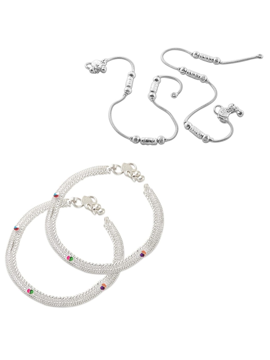 

Heer Collection Silver-Plated Anklet