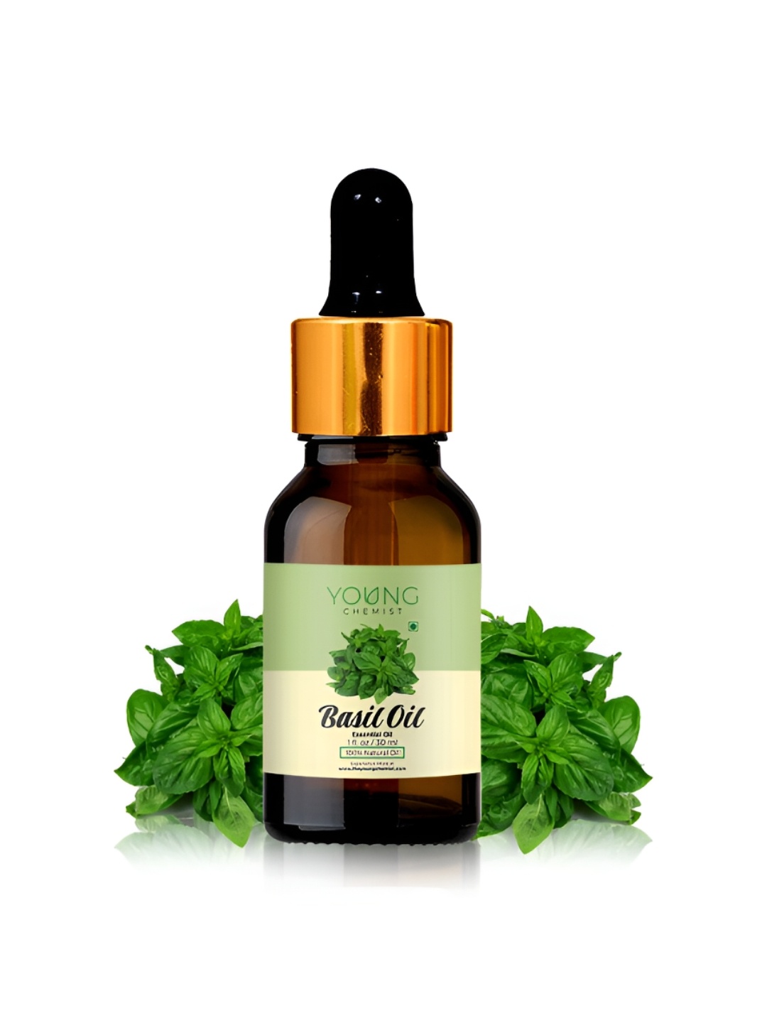 

YOUNG CHEMIST Basil Essential Oil For Skin & Hair - 30 ml, Brown