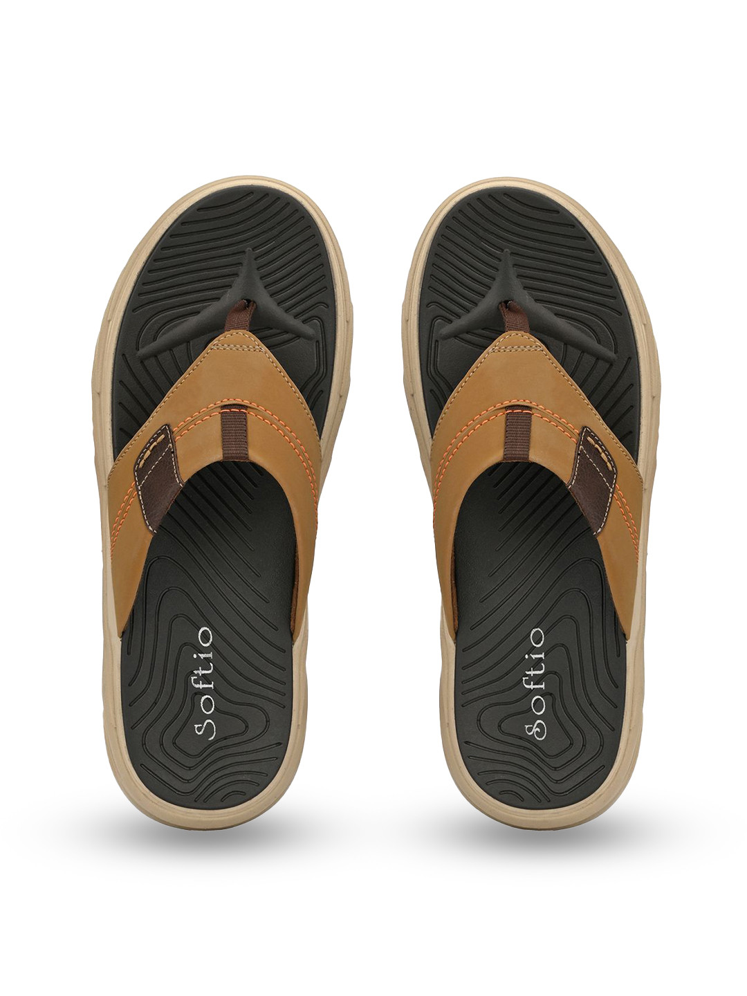 

SOFTIO Comfort Sandals, Camel brown