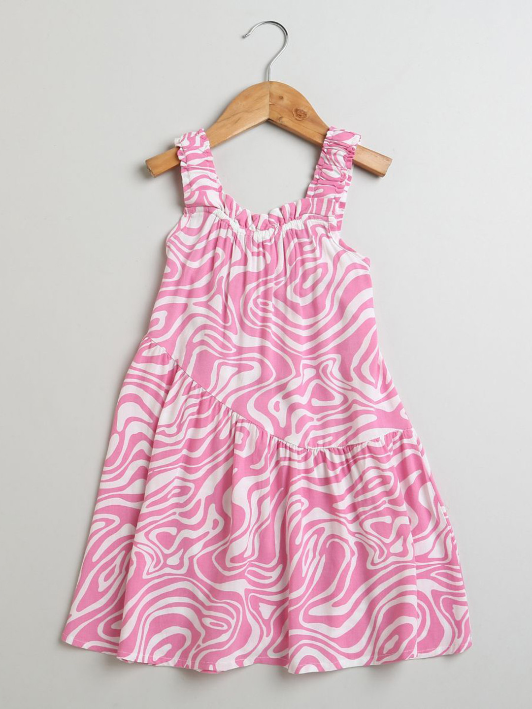 

Sweetlime By AS Girls Fit & Flare Sleeveless Dress, Pink
