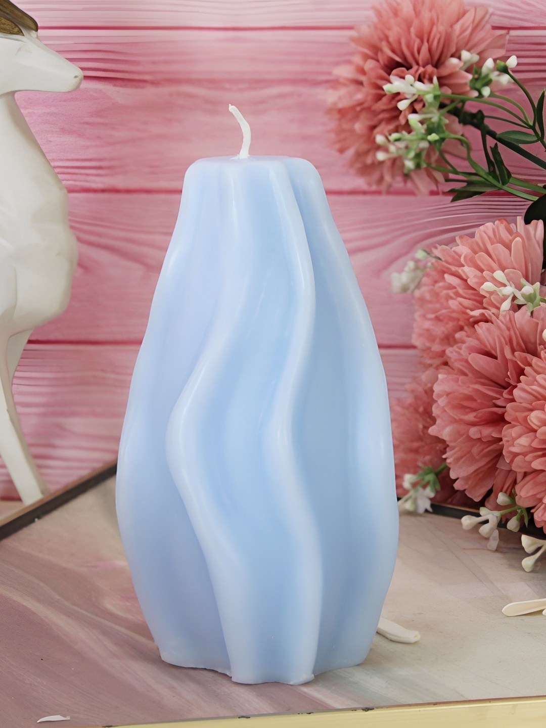 

TIED RIBBONS Blue Lavender Scented 48 Hours Burn Time Candles