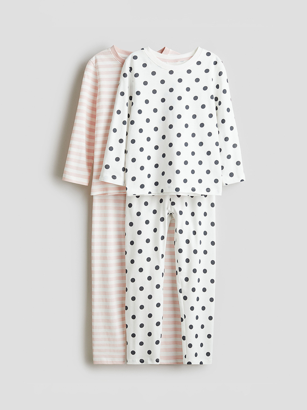 

H&M Girls 2-Pack Cotton Jersey Pyjamas, White