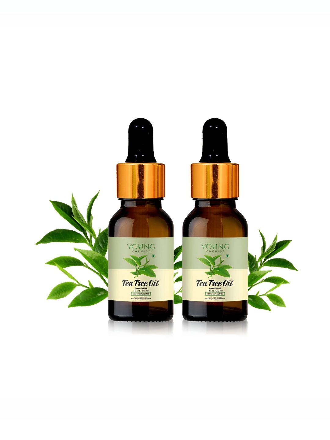 

YOUNG CHEMIST Set Of 2 Tea Tree Essential Oil - 30 ml Each, Brown