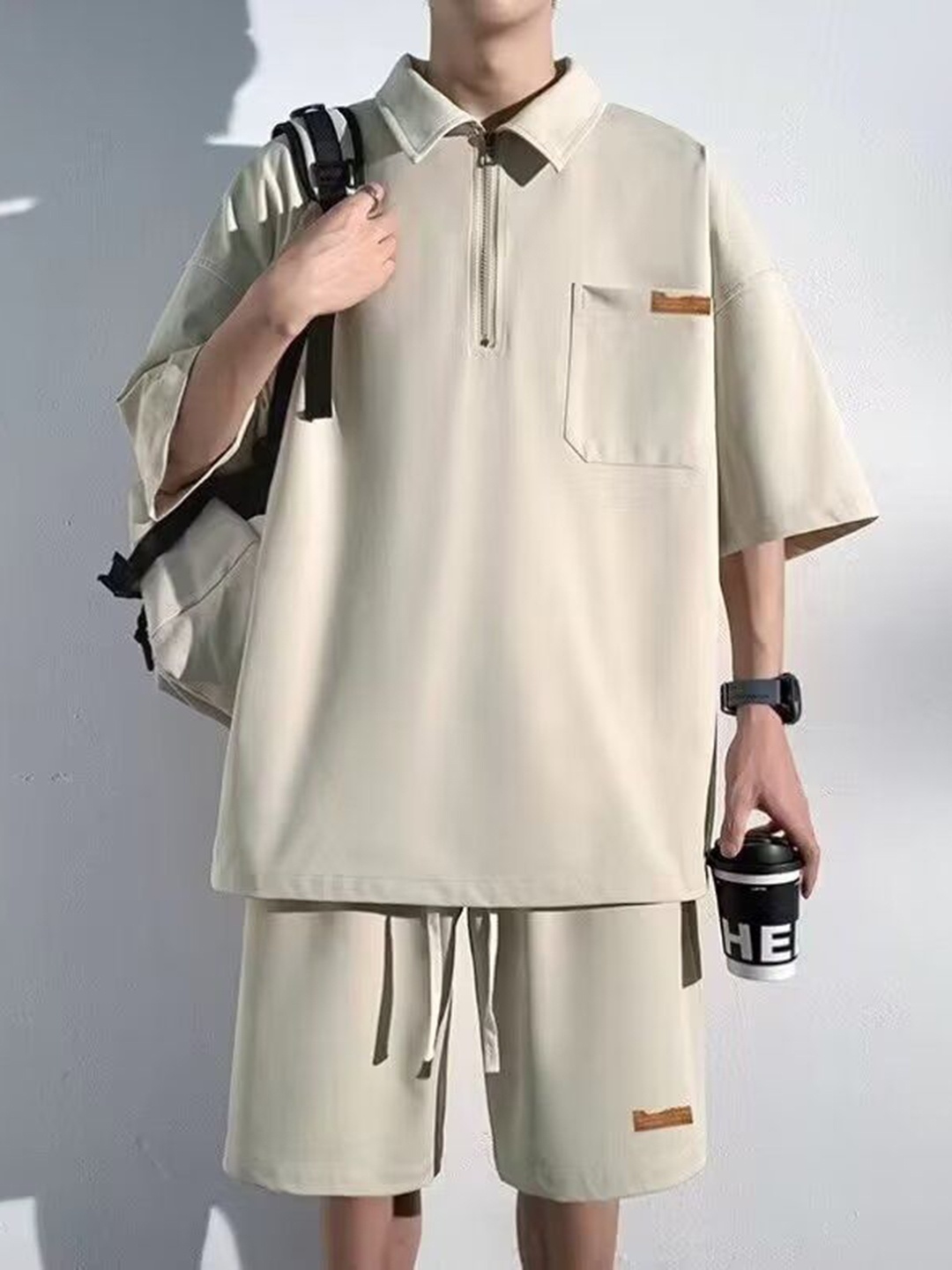 

StyleCast T-Shirt With Shorts Co-Ords, Off white