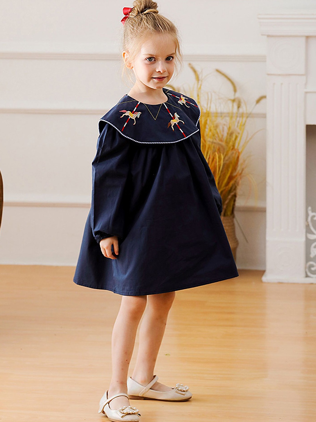 

LULU & SKY Girls A-Line Dress, Blue