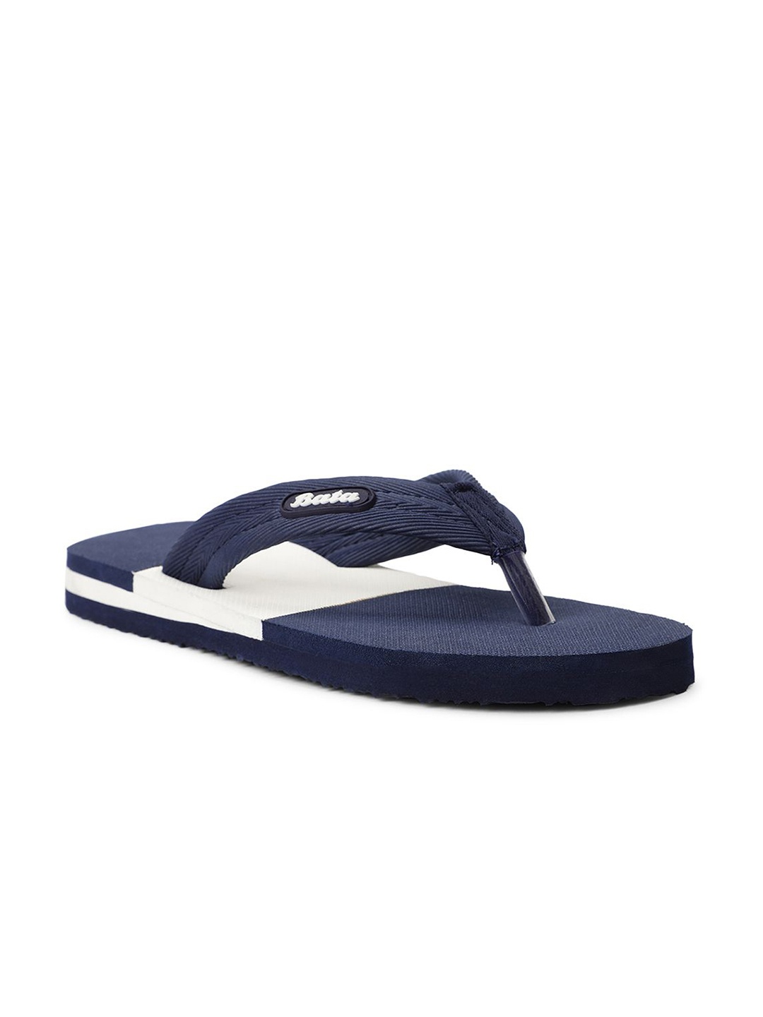 

Bata Men Colourblocked Thong Flip-Flops, Navy blue