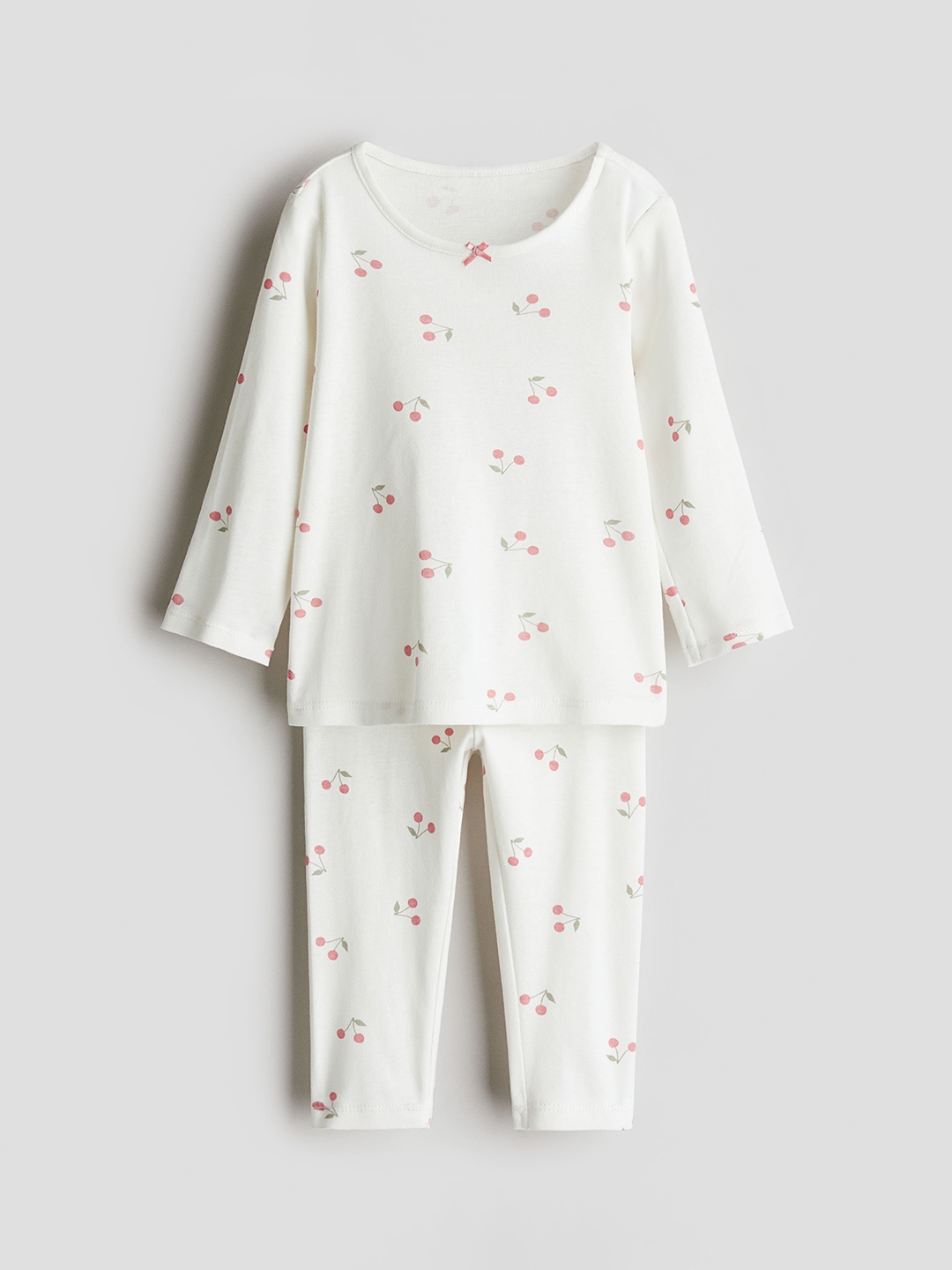 

H&M Boys Printed Cotton Pyjamas, White