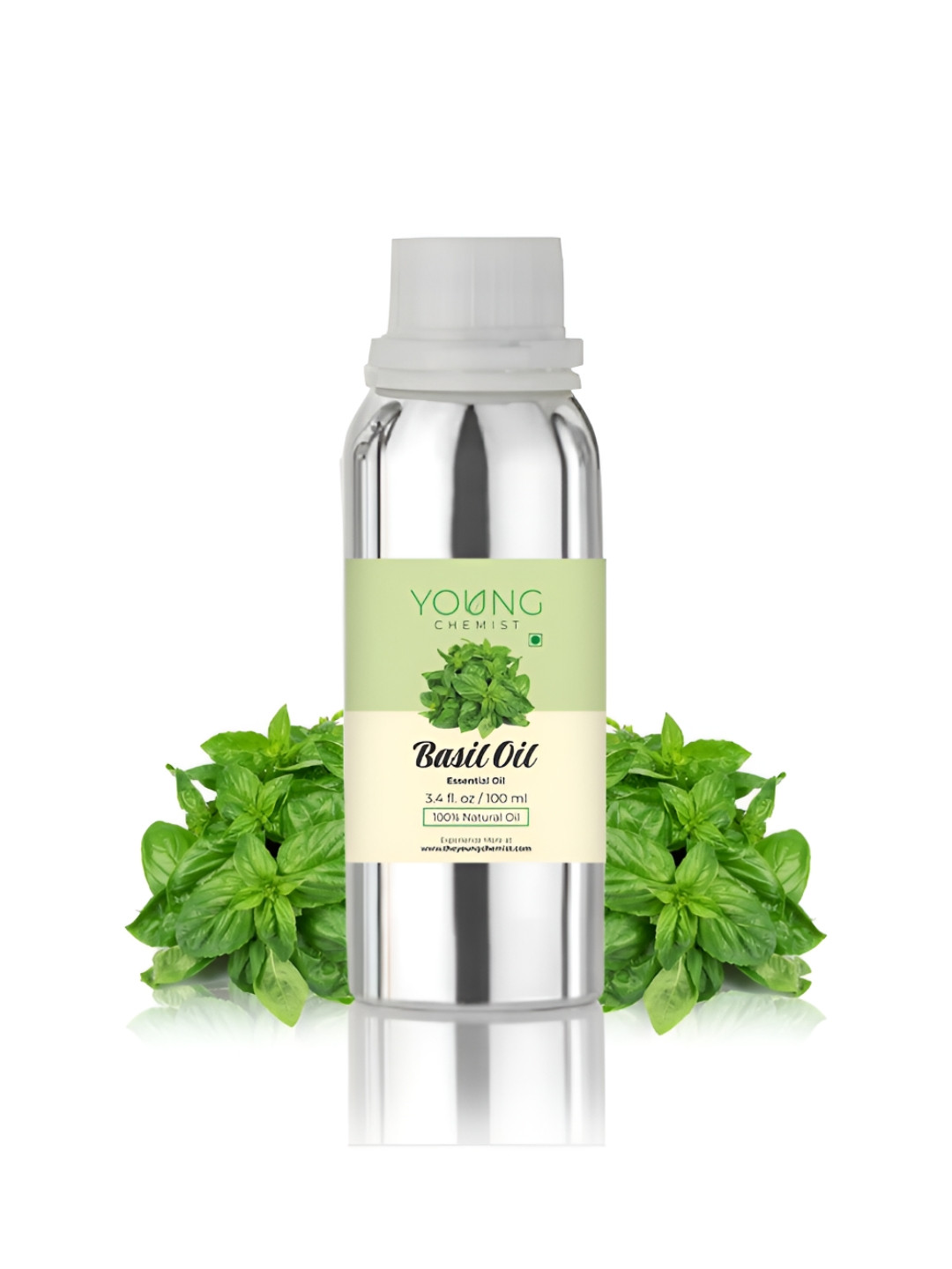 

YOUNG CHEMIST Basil Essential Oil For Skin & Hair - 100 ml, Green