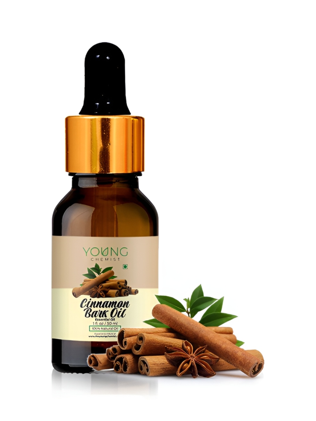 

YOUNG CHEMIST Cinnamon Bark Essential Oil - 30 ml, Brown