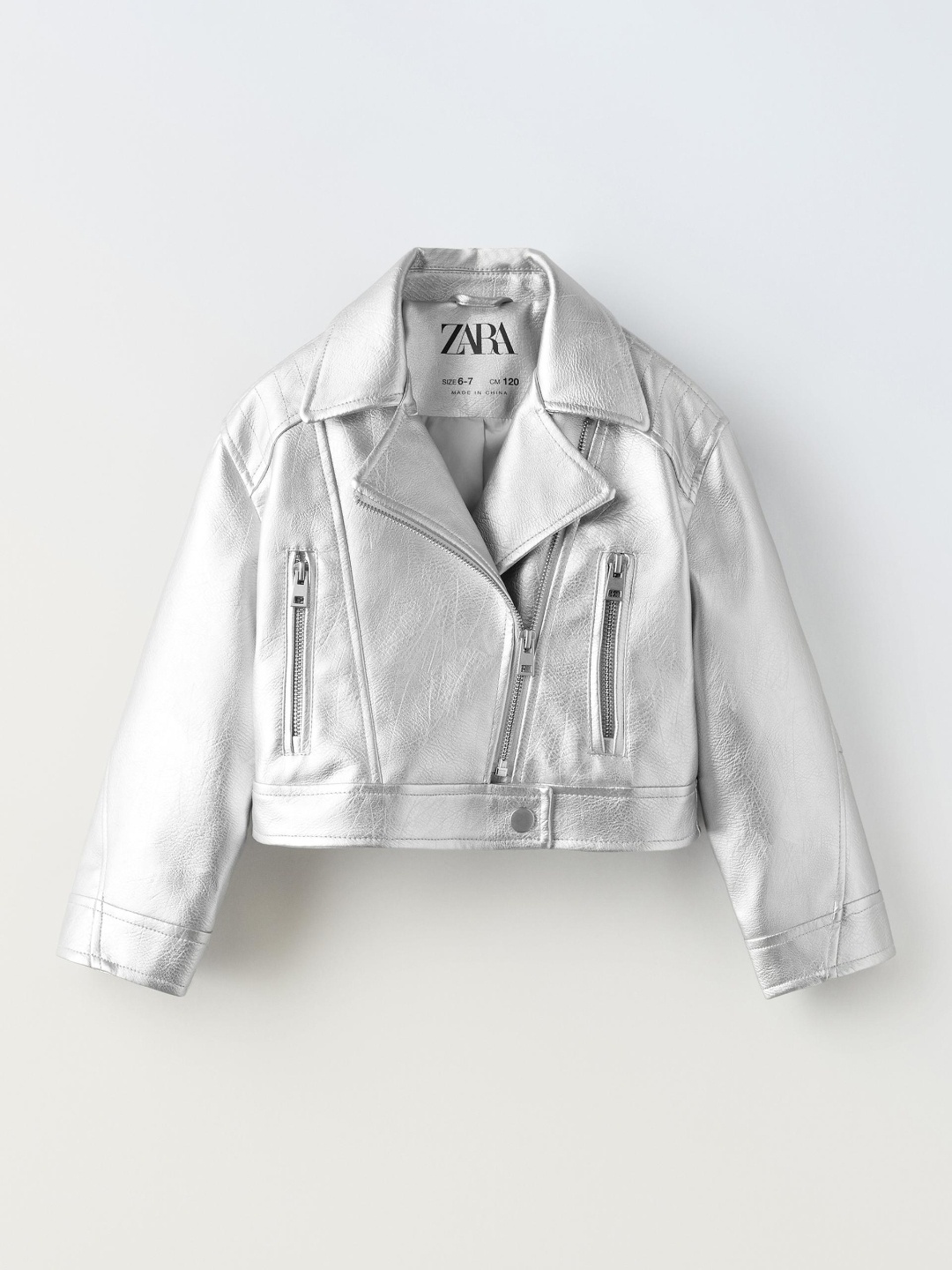 

ZARA Girls Silver Jackets